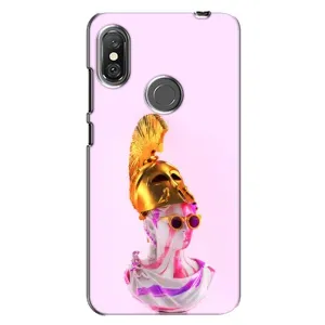 Чехол с Прикольным принтом на Xiaomi Redmi Note 6 Pro (АРТ Статуя)