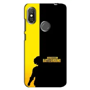 Чохол (TPU) з картинкою "Лого Пабг" на Редмі Нот 6 Про (Battlegrounds)