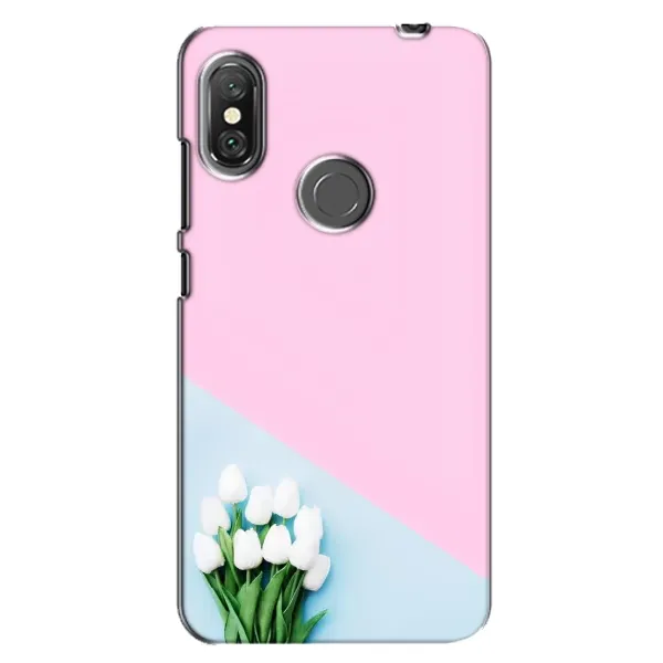 Чехол с рисунком «Белые тюльпаны» для Xiaomi Redmi Note 6 Pro Чехол с рисунком «Белые тюльпаны» для Xiaomi Redmi Note 6 Pro