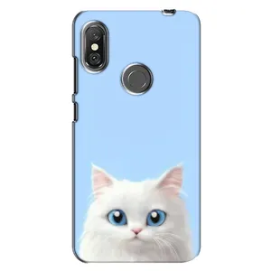 Чехол на тематику: Коты для Xiaomi Redmi Note 6 Pro (Белый кот)