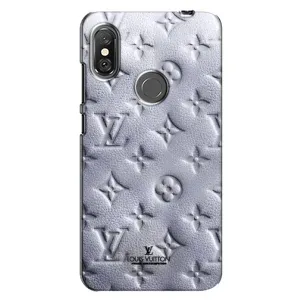 Текстурний Чохол Louis Vuitton для Редмі Нот 6 Про (Білий ЛВ)
