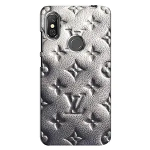 Текстурний Чохол Louis Vuitton для Редмі Нот 6 Про (Бежевий ЛВ)