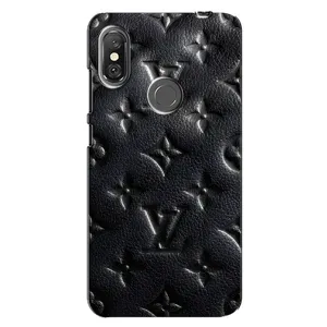 Текстурний Чохол Louis Vuitton для Редмі Нот 6 Про (Чорний ЛВ)