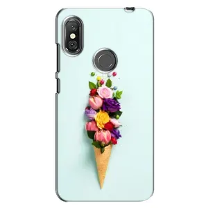 Чохли з тематикою "КВІТИ" на Xiaomi Redmi Note 6 Pro (Квітка-морозиво)