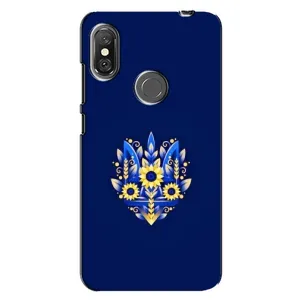 Чехол Укр Символика для Xiaomi Redmi Note 6 Pro (Цветущий Герб)