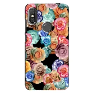 Чохли з тематикою "КВІТИ" на Xiaomi Redmi Note 6 Pro (Квіти на чорному)