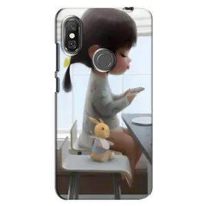 Дівчачий Чохол для Xiaomi Redmi Note 6 Pro (ДІвчина з іграшкою)