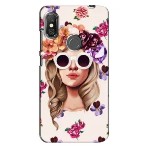 Чехол с картинкой Модные Девчонки Xiaomi Redmi Note 6 Pro (Девушка в очках)