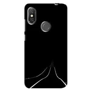 Чохол з картинками на чорному фоні для Xiaomi Redmi Note 6 Pro (Дорога)