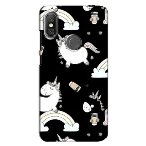 Чохол Unicorn на Xiaomi Redmi Note 6 Pro (Єдинорог з кавою)