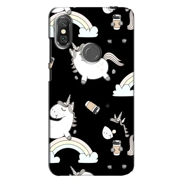 Чехол с рисунком «Единорог с кофе» для Xiaomi Redmi Note 6 Pro Чехол с рисунком «Единорог с кофе» для Xiaomi Redmi Note 6 Pro