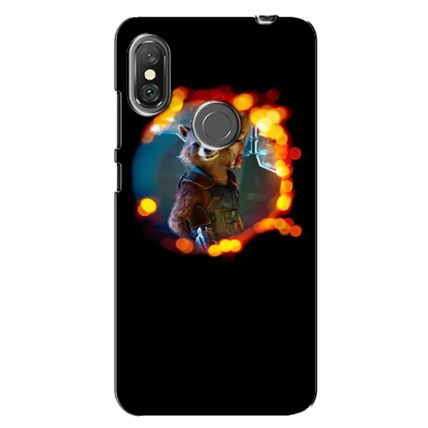 Чехол с рисунком «Енот Ракета» для Xiaomi Redmi Note 6 Pro
