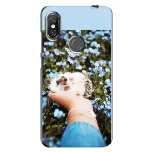 Чохли з зображенням різних тварин на Xiaomi Redmi Note 6 Pro (Їжачок в руці)