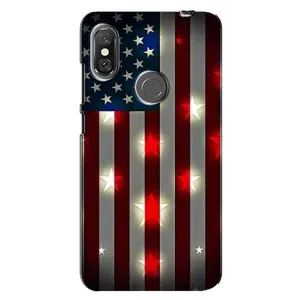 Чехол Флаг USA для Xiaomi Redmi Note 6 Pro (Флаг США 2)