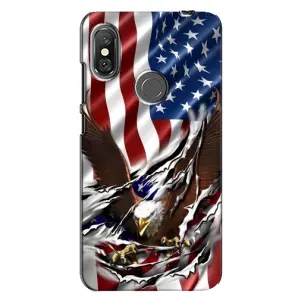 Чехол Флаг USA для Xiaomi Redmi Note 6 Pro (Флаг USA)