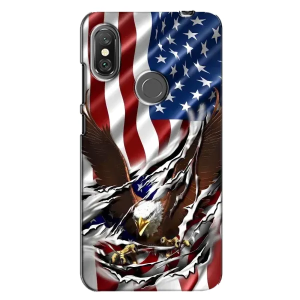 Чехол с рисунком «Флаг USA» для Xiaomi Redmi Note 6 Pro