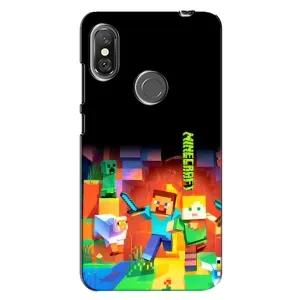 Чохли для Xiaomi Redmi Note 6 Pro (Персонажі МайнКрафт) (Герой Майнкрафт)