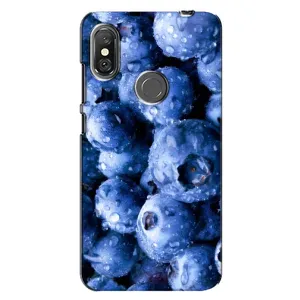 Чехол с изображением вкусной еды для Xiaomi Redmi Note 6 Pro (Голубика)