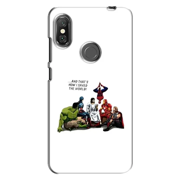 Чехол с рисунком «Иисус супергерой» для Xiaomi Redmi Note 6 Pro Чехол с рисунком «Иисус супергерой» для Xiaomi Redmi Note 6 Pro