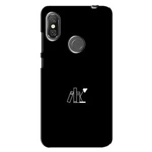 Чохол з картинками на чорному фоні для Xiaomi Redmi Note 6 Pro (Книжки)