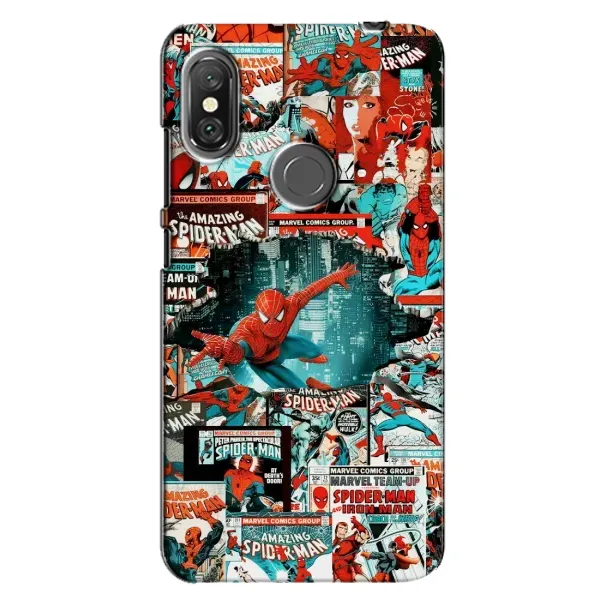Чехол с рисунком «Комиксы Человек Паук» для Xiaomi Redmi Note 6 Pro Чехол с рисунком «Комиксы Человек Паук» для Xiaomi Redmi Note 6 Pro