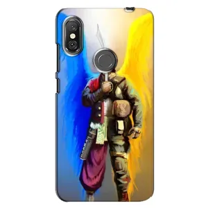 Чехол с картинкой (Патриотический КОЗАК) на Xiaomi Redmi Note 6 Pro (Козак с крыльями)