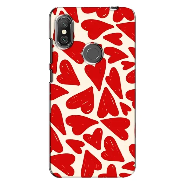 Чехол с рисунком «Красные сердечка» для Xiaomi Redmi Note 6 Pro Чехол с рисунком «Красные сердечка» для Xiaomi Redmi Note 6 Pro