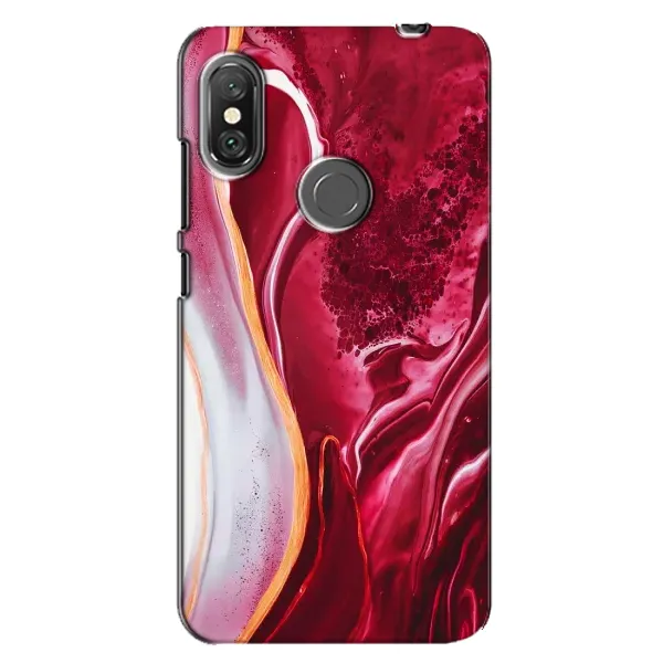Чехол с рисунком «Красный мрамор» для Xiaomi Redmi Note 6 Pro Чехол с рисунком «Красный мрамор» для Xiaomi Redmi Note 6 Pro