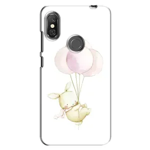 Силіконовий бампер з картинкою звірів для Xiaomi Redmi Note 6 Pro (Кролик та кульки)