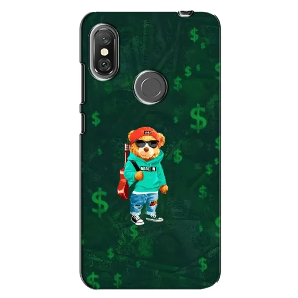 Чехол с рисунком «Крутой Тедди» для Xiaomi Redmi Note 6 Pro Чехол с рисунком «Крутой Тедди» для Xiaomi Redmi Note 6 Pro