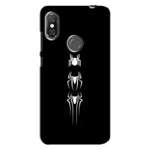 Чехол Супергерой Человека Паука на Xiaomi Redmi Note 6 Pro (Лого паука)