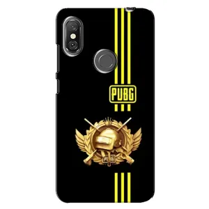 Чохол (TPU) з картинкою "Лого Пабг" на Редмі Нот 6 Про (Логотип PUPG)