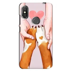Чохол (ТПУ) Милі песики для Xiaomi Redmi Note 6 Pro (Любов до собак)