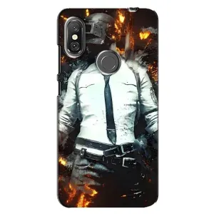 Чохол з картинкою "Герой Pubg" на Xiaomi Redmi Note 6 Pro (Man Пубг)