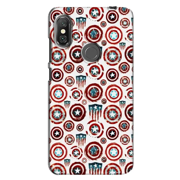 Чехол с рисунком «Марвел щиты» для Xiaomi Redmi Note 6 Pro Чехол с рисунком «Марвел щиты» для Xiaomi Redmi Note 6 Pro