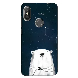 Силіконовий бампер з картинкою звірів для Xiaomi Redmi Note 6 Pro (Ведмедиця)