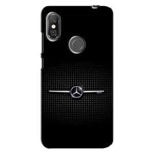 Силиконовый бампер с картинкой машины на Xiaomi Redmi Note 6 Pro (Mercedes)