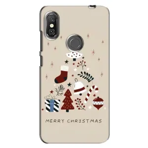 Чехол Санта Клаус для Xiaomi Redmi Note 6 Pro (Merry Christmas)
