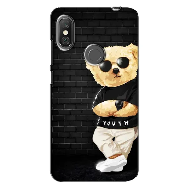 Чехол с рисунком «Мишка в очках» для Xiaomi Redmi Note 6 Pro Чехол с рисунком «Мишка в очках» для Xiaomi Redmi Note 6 Pro