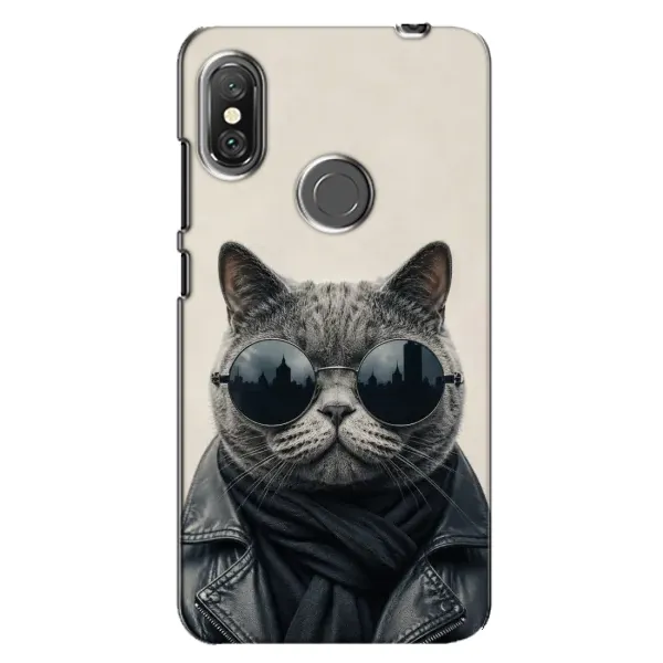 Чехол с рисунком «Модный кот» для Xiaomi Redmi Note 6 Pro Чехол с рисунком «Модный кот» для Xiaomi Redmi Note 6 Pro