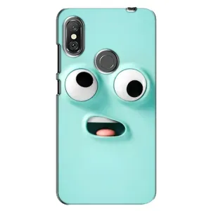 Силиконовые Чехлы (смешные стикеры) для Xiaomi Redmi Note 6 Pro (Забавное мятное лицо)