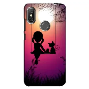 Дівчачий Чохол для Xiaomi Redmi Note 6 Pro (На гойдалці)
