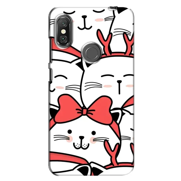 Чехол с рисунком «Новогодние котики» для Xiaomi Redmi Note 6 Pro Чехол с рисунком «Новогодние котики» для Xiaomi Redmi Note 6 Pro