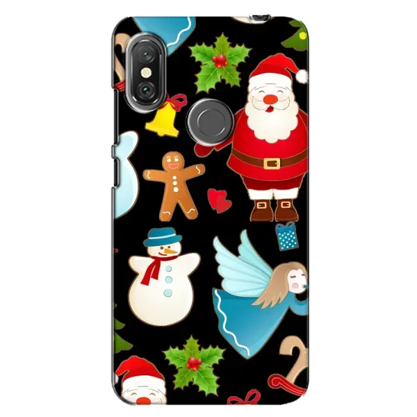 Чехол с рисунком «Новогодний дизайн» для Xiaomi Redmi Note 6 Pro