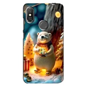 Чохли на Новий Рік Xiaomi Redmi Note 6 Pro (Новорічний ведмедик)
