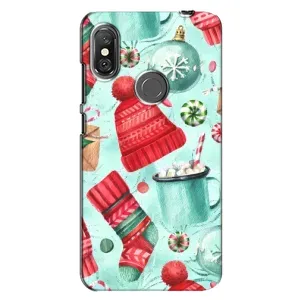 Чехол Санта Клаус для Xiaomi Redmi Note 6 Pro (Одежда)