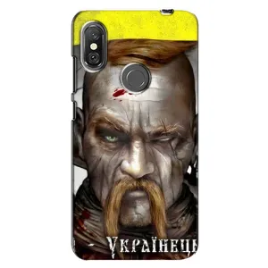 Чехол с картинкой (Патриотический КОЗАК) на Xiaomi Redmi Note 6 Pro (Одноглазый Козак)