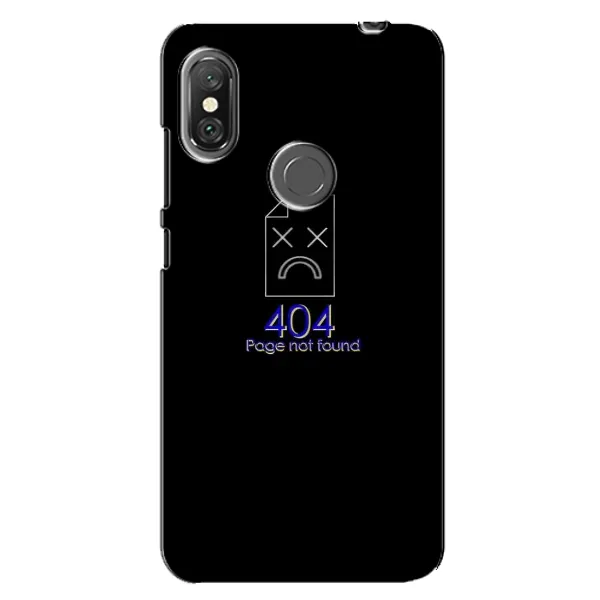 Чехол с рисунком «Ошибка 404» для Xiaomi Redmi Note 6 Pro Чехол с рисунком «Ошибка 404» для Xiaomi Redmi Note 6 Pro