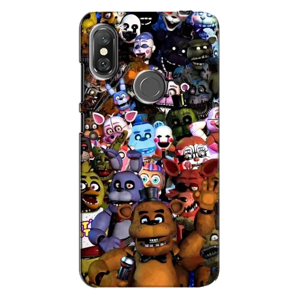Чехол с рисунком «Персонажи Фредди» для Xiaomi Redmi Note 6 Pro Чехол с рисунком «Персонажи Фредди» для Xiaomi Redmi Note 6 Pro