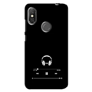 Чохол з картинками на чорному фоні для Xiaomi Redmi Note 6 Pro (Плеєр)
